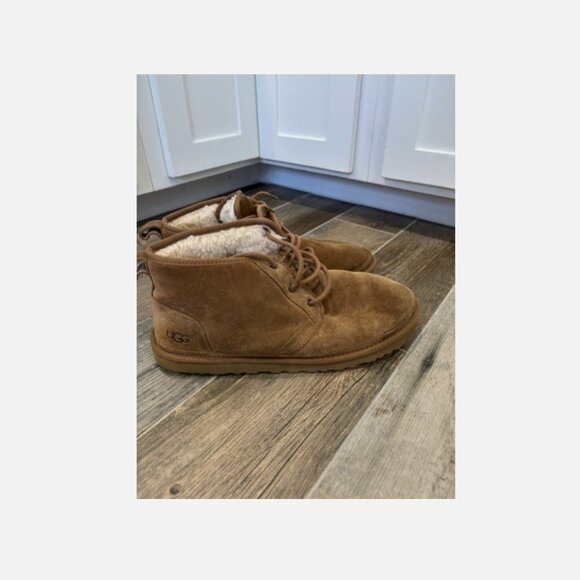 MEN'S UGG NEUMEL SUEDE BOOT CHESTNUT BROWN SIZE 12 3236 - Picture 14 of 16